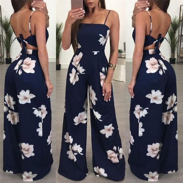 women's jumpsuits & rompers casual slash neck backless long jumpsuit fashion floral print loose lace up women spaghetti straps sexy, Black;white
women's jumpsuits & rompers casual slash neck backless long jumpsuit fashion floral print loose lace up women spaghetti straps sexy, Black;white