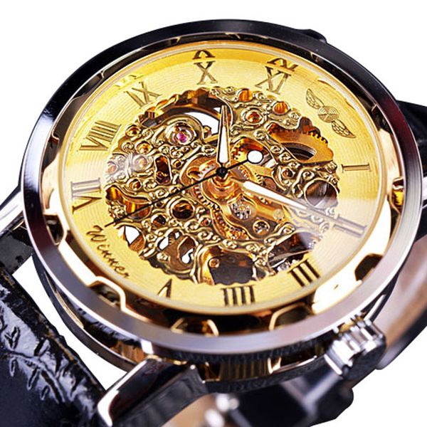 classic men's watches luxury gold skeleton mechanical hand wind winner relogio masculino montre homme, Slivery;brown
classic men's watches luxury gold skeleton mechanical hand wind winner relogio masculino montre homme, Slivery;brown