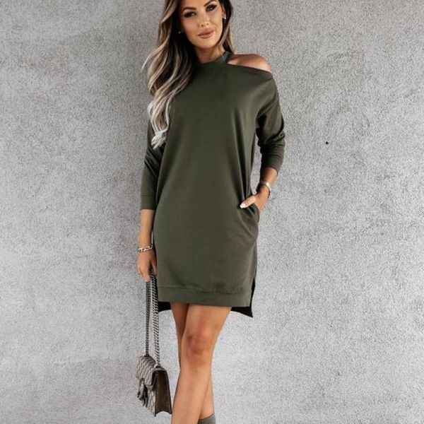 casual dresses strapless long sleeve solid mini dress women 2021 autumn green party ladies for woman robe femme, Black;gray
casual dresses strapless long sleeve solid mini dress women 2021 autumn green party ladies for woman robe femme, Black;gray