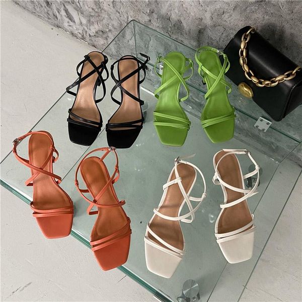 sandals women 2021 square toe cross-tied buckle strap solid female summer shoes fashion mature concise ladies footwear, Black
sandals women 2021 square toe cross-tied buckle strap solid female summer shoes fashion mature concise ladies footwear, Black