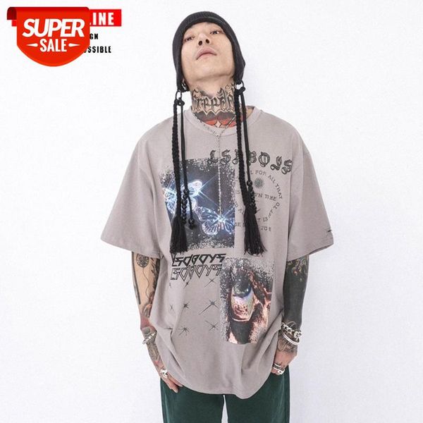 streetwear men national tide summer retro yabi trend loose short sleeve t-shirt and women same style funeral high street hip hop #di3i, White;black
streetwear men national tide summer retro yabi trend loose short sleeve t-shirt and women same style funeral high street hip hop #di3i, White;black