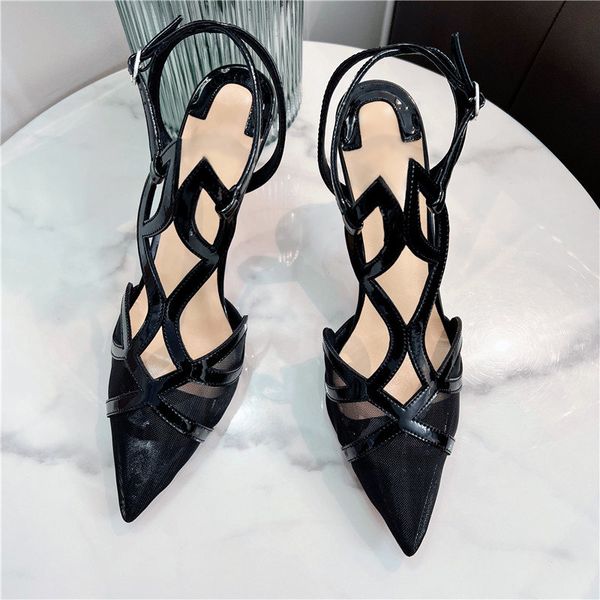 casual designer lady fashion women shoes black leather mesh criss-cross strappy pointy toe stiletto stripper high heels prom evening pumps l
casual designer lady fashion women shoes black leather mesh criss-cross strappy pointy toe stiletto stripper high heels prom evening pumps l