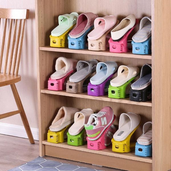 6pcs adjustable shoe organizer hanger footwear support slot space saving cabinet closet stand shoes storage rack box clothing & wardrobe
6pcs adjustable shoe organizer hanger footwear support slot space saving cabinet closet stand shoes storage rack box clothing & wardrobe