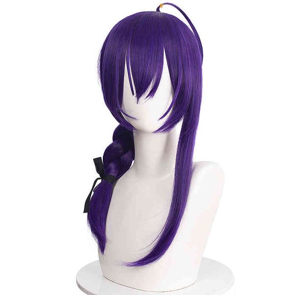 ensemble stars alkaloid ayase mayoi cosplay purple braid long heat resistant synthetic hair halloween party role play wigs, Black 
ensemble stars alkaloid ayase mayoi cosplay purple braid long heat resistant synthetic hair halloween party role play wigs, Black