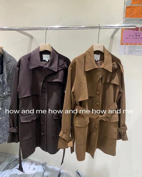 women's trench coats rk427 fashion women & jackets 2021 runway luxury european design party style clothing, Tan;black
women's trench coats rk427 fashion women & jackets 2021 runway luxury european design party style clothing, Tan;black