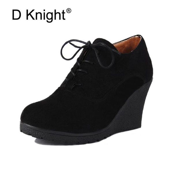 dress shoes ladies casual spring autumn platform wedge vintage flock round toe lace up high heels women wedges female deep mouth pumps, Black
dress shoes ladies casual spring autumn platform wedge vintage flock round toe lace up high heels women wedges female deep mouth pumps, Black