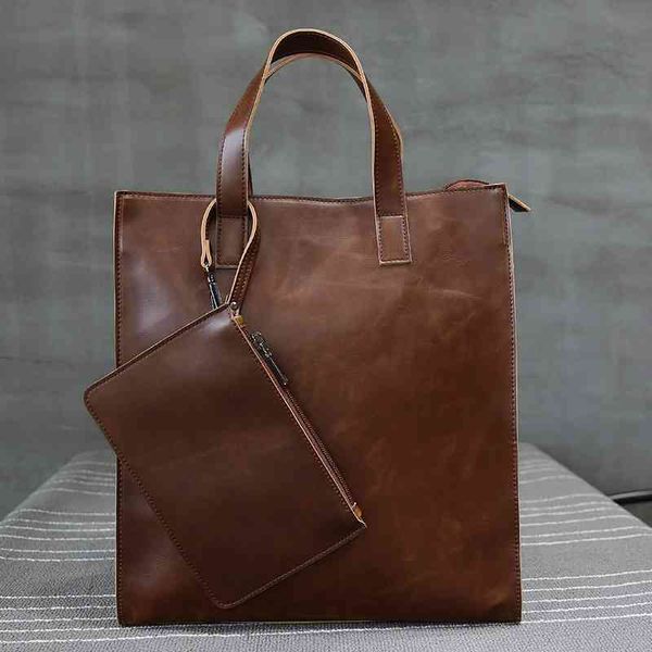 men's hand small briefcase crazy horse leather single shoulder trend large capacity messenger bag
men's hand small briefcase crazy horse leather single shoulder trend large capacity messenger bag