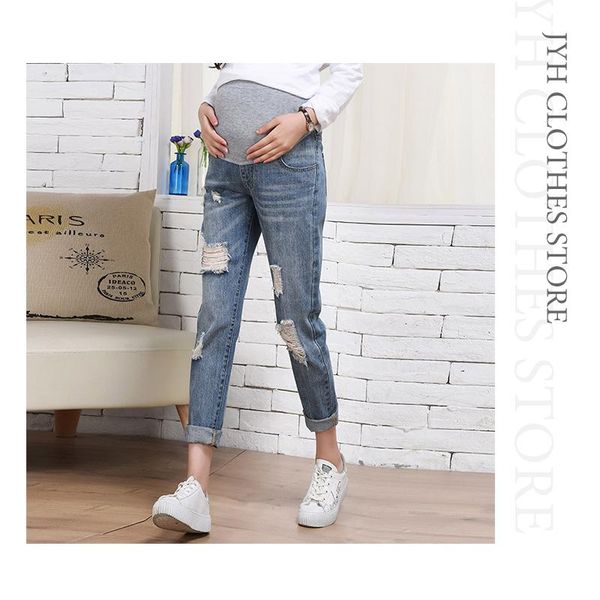 women's jeans pregnancy abdominal pants boyfriend maternity for pregnant women clothes high waist trousers loose denim, Blue
women's jeans pregnancy abdominal pants boyfriend maternity for pregnant women clothes high waist trousers loose denim, Blue