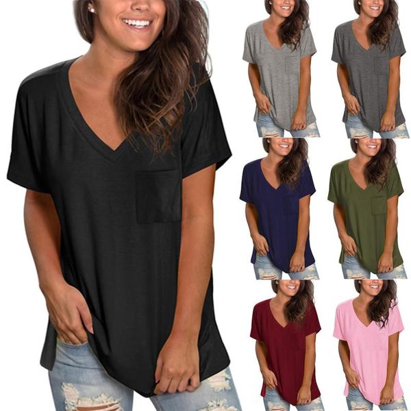 women's t-shirt yellow shirts for female 2021 summer korean style fashion casual comfortable v-neck solid color short sleeve, White
women's t-shirt yellow shirts for female 2021 summer korean style fashion casual comfortable v-neck solid color short sleeve, White