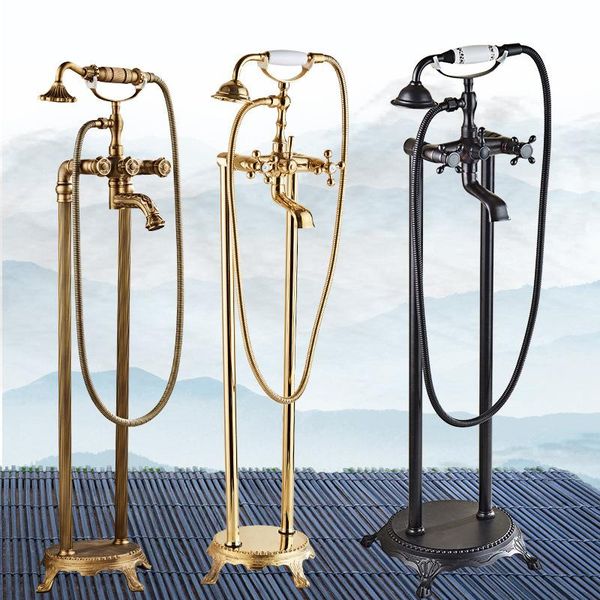 antique bathtub shower faucet standing brass system rose gold flexible hand tap mixer bathroom sets
antique bathtub shower faucet standing brass system rose gold flexible hand tap mixer bathroom sets