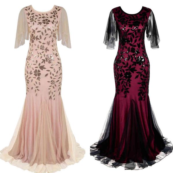 party dresses o-neck short-sleeve tulle embroider evening elegant mermaid vintage 1920s great gatsby sequin long i6as, White;black
party dresses o-neck short-sleeve tulle embroider evening elegant mermaid vintage 1920s great gatsby sequin long i6as, White;black