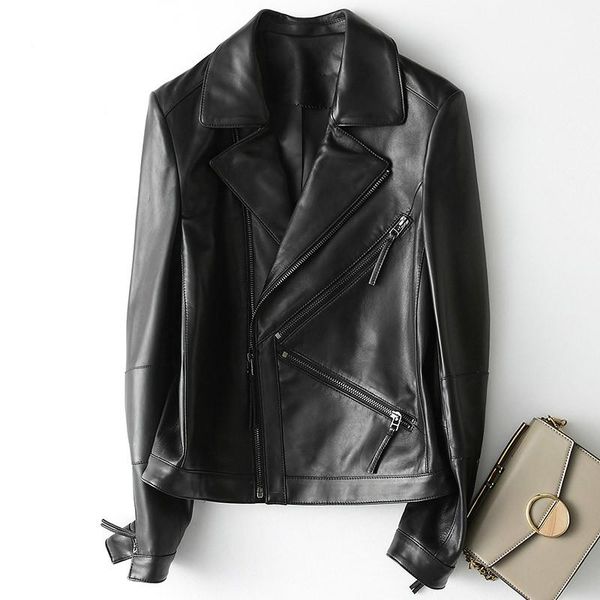 women's leather & faux genuine sheepskin real women clothes 2021 korean motorcycle slim jacket kqn29226 yy2007, Black
women's leather & faux genuine sheepskin real women clothes 2021 korean motorcycle slim jacket kqn29226 yy2007, Black