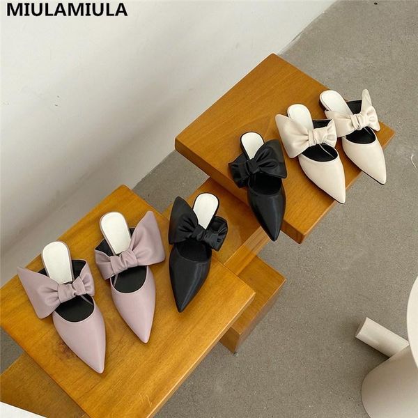 slippers miulamiula brand design 2021 autumn korean fashion butterfly-knot pointed leather flat slides loafers mules flip flops, Black
slippers miulamiula brand design 2021 autumn korean fashion butterfly-knot pointed leather flat slides loafers mules flip flops, Black
