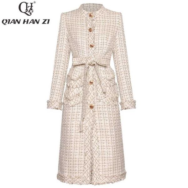qian han zi high-quality designer autumn winter long coat women's long sleeve single breasted fringe fashion overcoat outwear 211104, Black
qian han zi high-quality designer autumn winter long coat women's long sleeve single breasted fringe fashion overcoat outwear 211104, Black