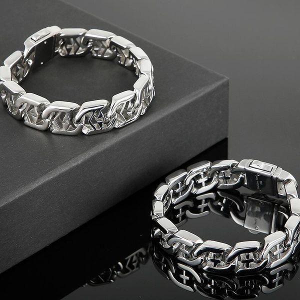 polished stainless steel hand bands bracelet for men mannen armband men's cross jewellery accessories chain bracelets on link,, Black
polished stainless steel hand bands bracelet for men mannen armband men's cross jewellery accessories chain bracelets on link,, Black