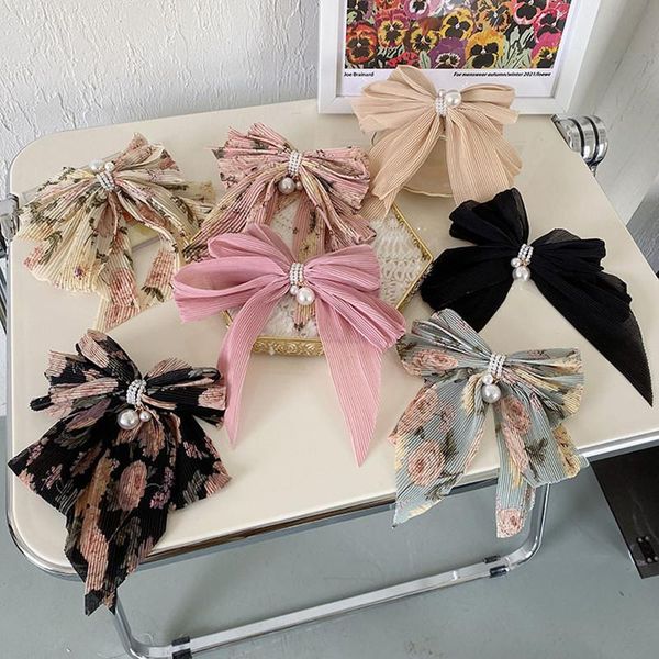 hair accessories pearl big bow clip fashion women's fabric folds flower spring back hairpin cute headwear boutique
hair accessories pearl big bow clip fashion women's fabric folds flower spring back hairpin cute headwear boutique