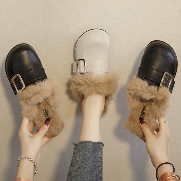 slippers casual mules for women 2021 flat shoes female low fur flip flops rivet slides pantofle luxury soft plush metal deco, Black
slippers casual mules for women 2021 flat shoes female low fur flip flops rivet slides pantofle luxury soft plush metal deco, Black