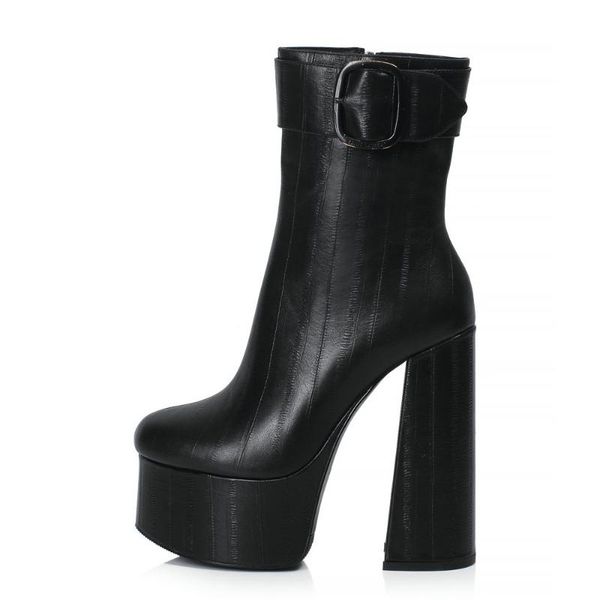 boots women winter platform ankle genuine leather thick high heels round toe black daily party shoes 2021
boots women winter platform ankle genuine leather thick high heels round toe black daily party shoes 2021