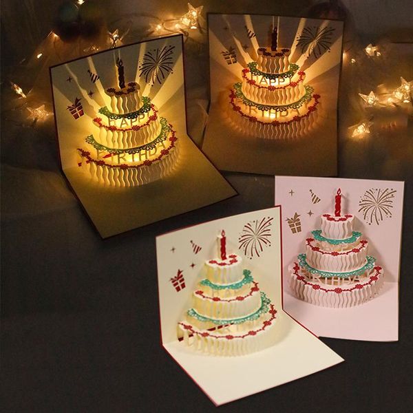 greeting cards 3d -up birthday cake card with music and light blessing creative postcards gifts envelope message
greeting cards 3d -up birthday cake card with music and light blessing creative postcards gifts envelope message