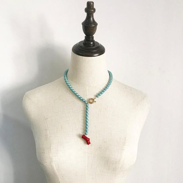 pendant necklaces women long freshwater pearl drop pendientes necklace blue natural red coral luxury ladies jewelry naszyjnik, Silver
pendant necklaces women long freshwater pearl drop pendientes necklace blue natural red coral luxury ladies jewelry naszyjnik, Silver
