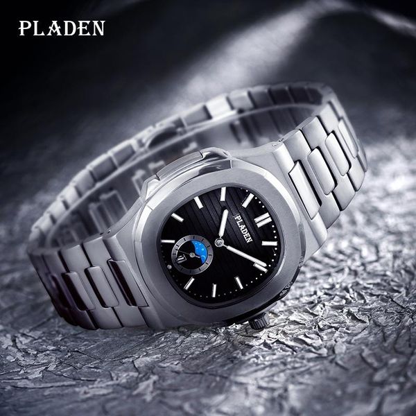 wristwatches 2021 men watches pladen fashion business luminous quartz silver watch luxury stainless steel automatic date clock drop, Slivery;brown
wristwatches 2021 men watches pladen fashion business luminous quartz silver watch luxury stainless steel automatic date clock drop, Slivery;brown