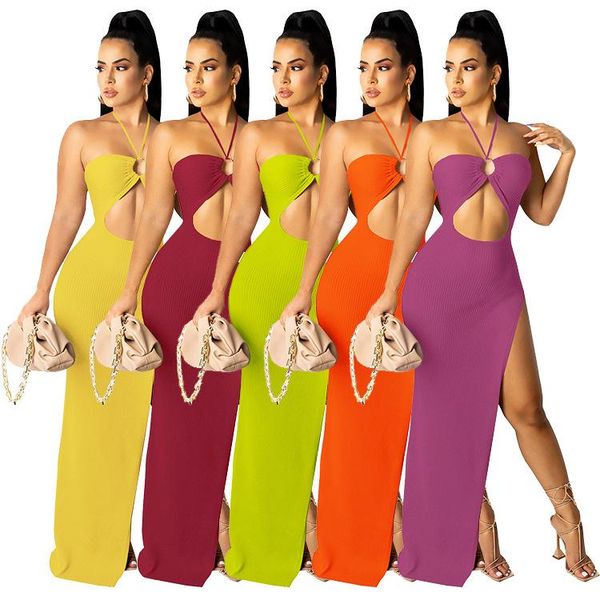 casual dresses zaggin 2021 summer women solid 5-color exposed navel skinny long dress lady strapless sleeveless high split maxi, Black;gray
casual dresses zaggin 2021 summer women solid 5-color exposed navel skinny long dress lady strapless sleeveless high split maxi, Black;gray