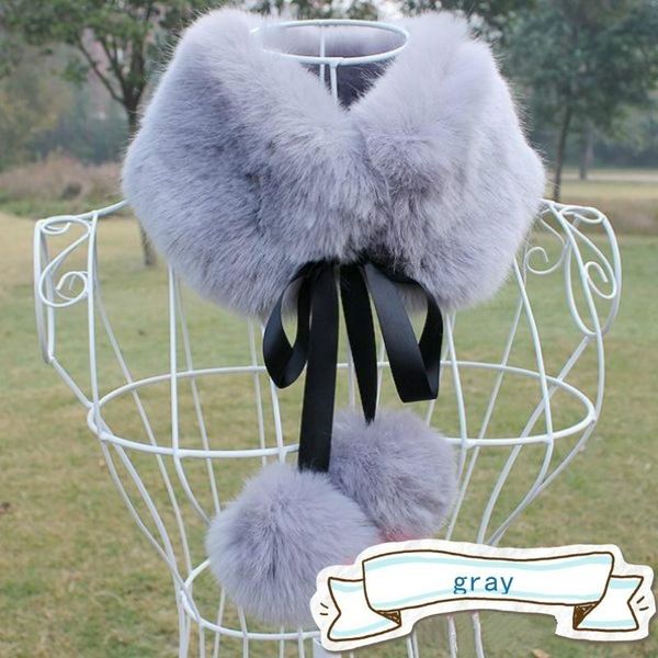 scarves imitation fur scarf ladies fake collar female shawl neckerchief, Blue;gray
scarves imitation fur scarf ladies fake collar female shawl neckerchief, Blue;gray