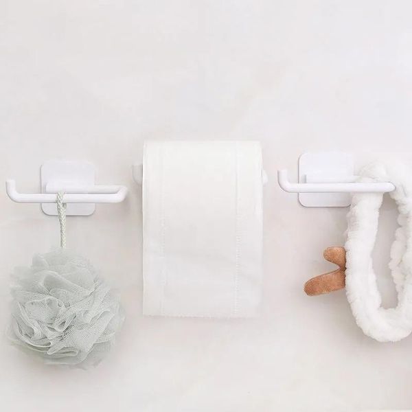 

hooks & rails paper towel rack wall hanging creative home accessories kitchen organizer shelf non-marking non-perforated sundries