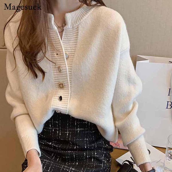 women's knits & tees autumn winter cardigan women sweater korean long sleeve casual solid o-neck knitted female 11916, White
women's knits & tees autumn winter cardigan women sweater korean long sleeve casual solid o-neck knitted female 11916, White