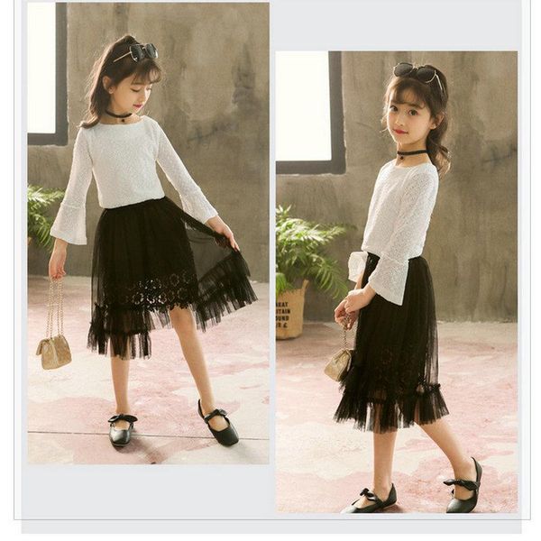skirts girls' suit, spring and autumn 18 girl lace skirt, big boy trumpet sleeves, half two pieces., Blue
skirts girls' suit, spring and autumn 18 girl lace skirt, big boy trumpet sleeves, half two pieces., Blue