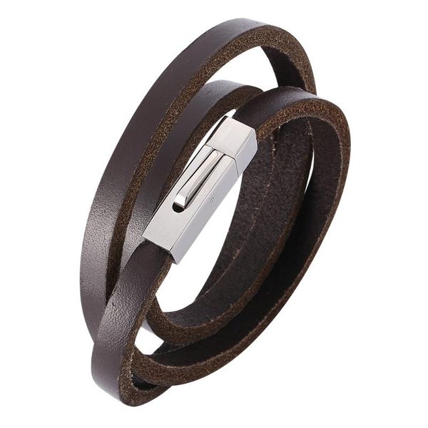 charm bracelets vintage creative men's multi-layer handmade leather stainless steel magnetic buckle fashion 7-pw732, Golden;silver
charm bracelets vintage creative men's multi-layer handmade leather stainless steel magnetic buckle fashion 7-pw732, Golden;silver