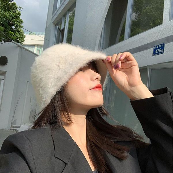 berets faux fur bucket cap for women autumn winter soft warm fake hat fashion knitted wool basin fisherman, Blue;gray
berets faux fur bucket cap for women autumn winter soft warm fake hat fashion knitted wool basin fisherman, Blue;gray