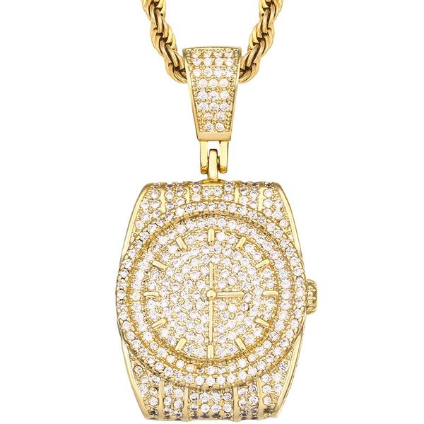 fashion hip-hop rock watch necklace arrival zircon bling gold pendant jewelry for men women party gifts birthday necklaces, Silver
fashion hip-hop rock watch necklace arrival zircon bling gold pendant jewelry for men women party gifts birthday necklaces, Silver
