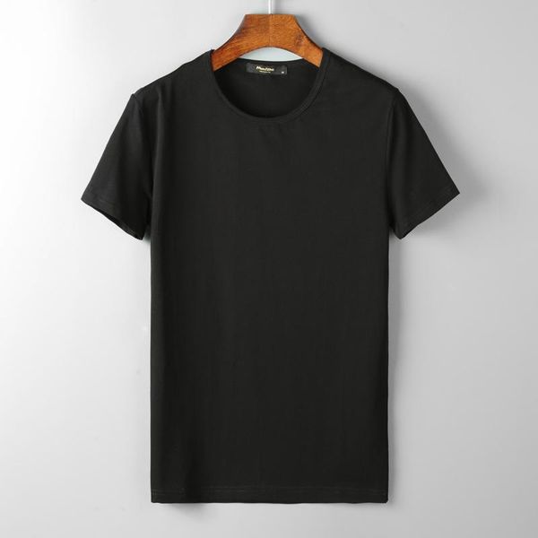 men's t-shirts short-sleeved t-shirt mercerized cotton stretch round neck solid color bottoming tshirt slim summer clothing, White;black
men's t-shirts short-sleeved t-shirt mercerized cotton stretch round neck solid color bottoming tshirt slim summer clothing, White;black