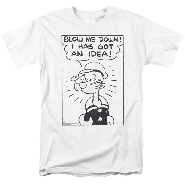 Popeye An Idea T-Shirt Sizes S-3X NEW, White;black
Popeye An Idea T-Shirt Sizes S-3X NEW, White;black