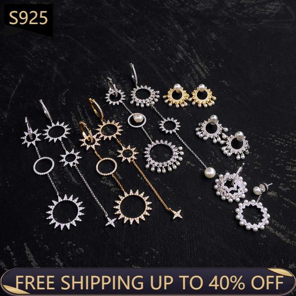 stud 925 sterling silver earrings ear studs gearwheel pearls diverse styles monaco jewelry for women birthday party charm present, Golden;silver
stud 925 sterling silver earrings ear studs gearwheel pearls diverse styles monaco jewelry for women birthday party charm present, Golden;silver