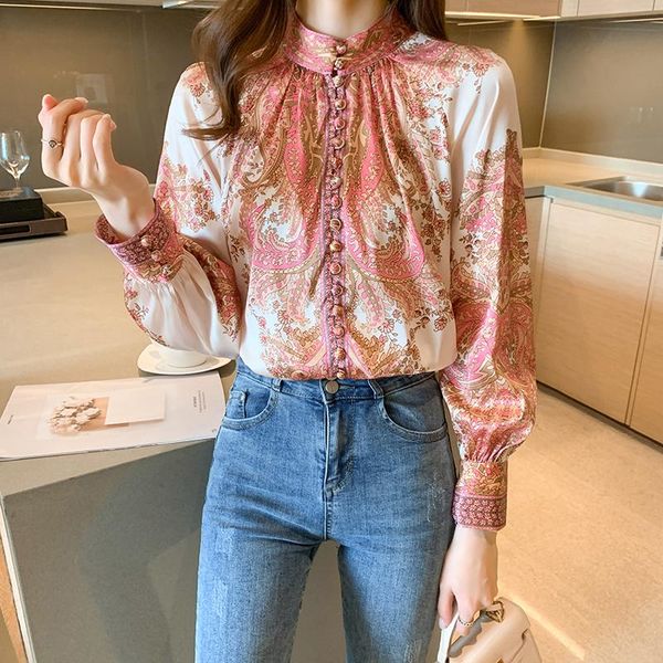 women's blouses & shirts houthion chiffon slim long sleeve casual blouse fashion printed buttons shirt spring/autumn, White
women's blouses & shirts houthion chiffon slim long sleeve casual blouse fashion printed buttons shirt spring/autumn, White