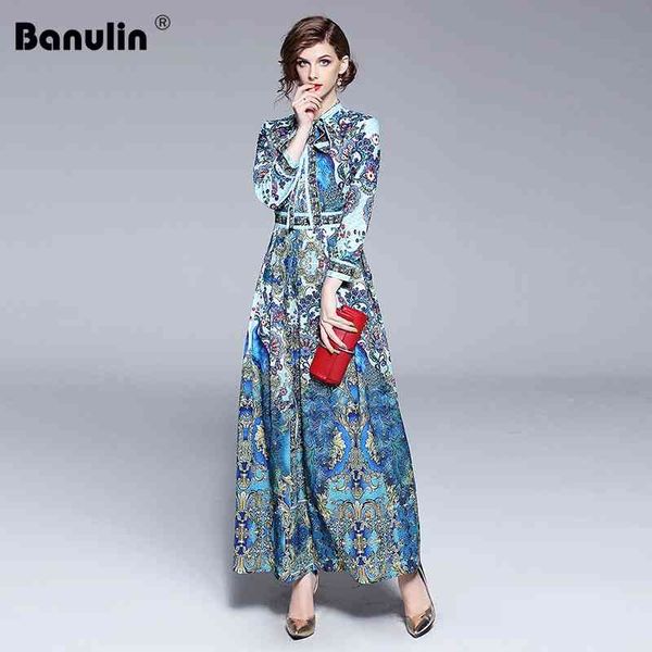 banulin fashion runway designer summer autumn dress women's bow collar animal floral print pleated vintage maxi dresses 210603, Black;gray
banulin fashion runway designer summer autumn dress women's bow collar animal floral print pleated vintage maxi dresses 210603, Black;gray