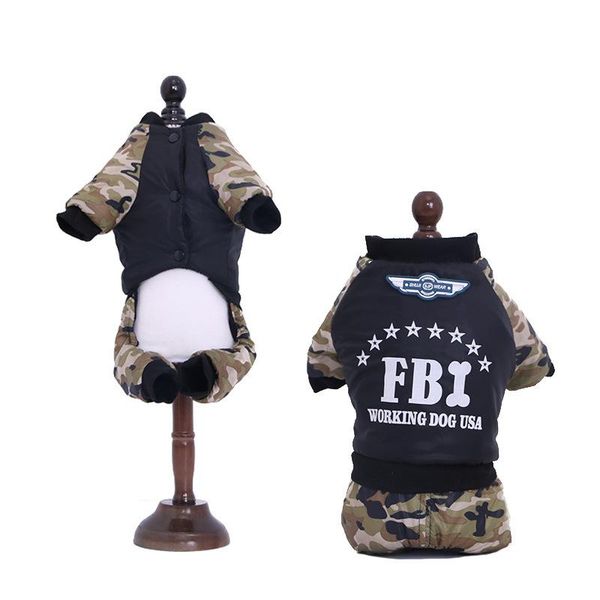 dog clothing autumn and winter warm thick camouflage quilted cotton cloth small teddy four-legged pet clothes apparel
dog clothing autumn and winter warm thick camouflage quilted cotton cloth small teddy four-legged pet clothes apparel