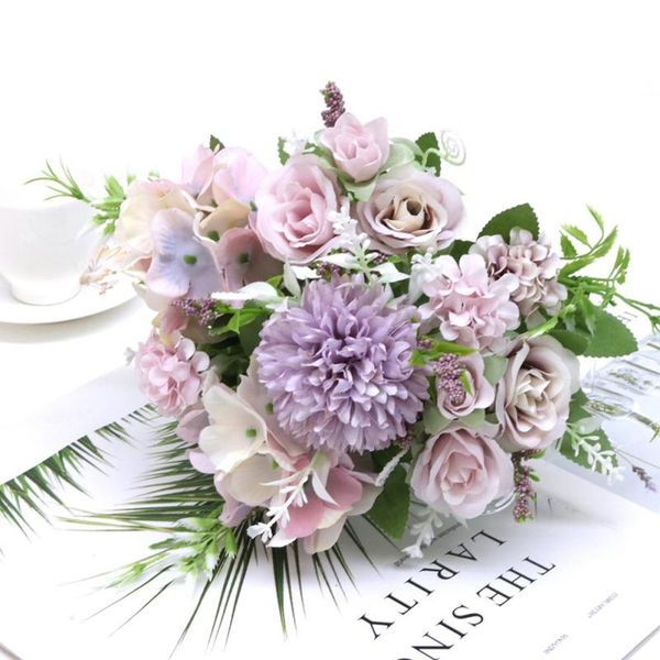 decorative flowers & wreaths 7 heads hydrangea rose hybrid artificial floral bouquet silk blooming fake hand flower wedding decor i
decorative flowers & wreaths 7 heads hydrangea rose hybrid artificial floral bouquet silk blooming fake hand flower wedding decor i