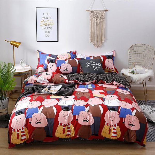 bedding sets red black pigs colorful kids comforter set cute cartoon fashion king twin size bed linen duvet cover gifts
bedding sets red black pigs colorful kids comforter set cute cartoon fashion king twin size bed linen duvet cover gifts