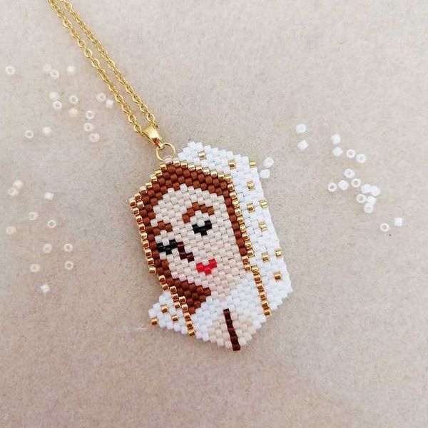 pendant necklaces pretty bead handmade jewelry choker fashion miyuki beads virgin mary diy, Silver
pendant necklaces pretty bead handmade jewelry choker fashion miyuki beads virgin mary diy, Silver