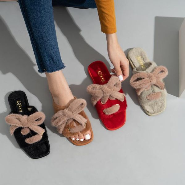 slippers shoes flock plush for adults luxury slides butterfly-knot fur rubber designer flat basic pvc fabric riband pu fashion, Black
slippers shoes flock plush for adults luxury slides butterfly-knot fur rubber designer flat basic pvc fabric riband pu fashion, Black