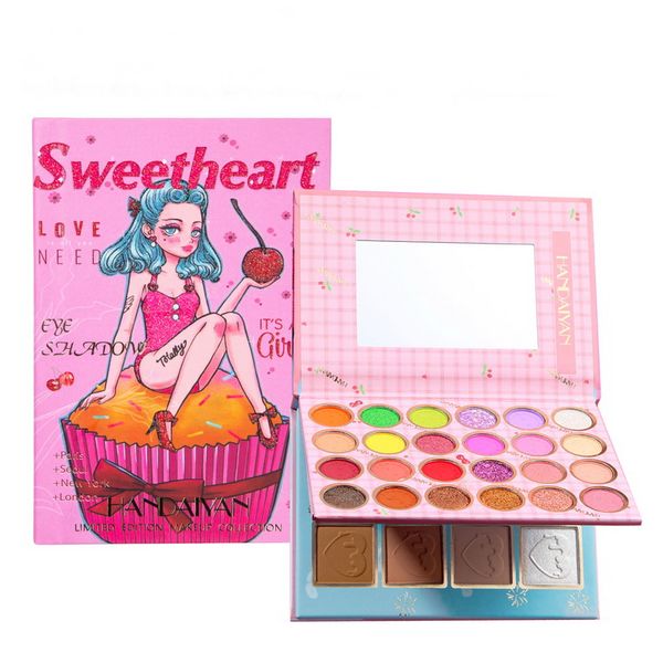 32 colors colorful eyeshadow pallet 8 highligh blushes and 24 shadow kit box with mirrow sunrise limited edition makeup collection handaiyan
32 colors colorful eyeshadow pallet 8 highligh blushes and 24 shadow kit box with mirrow sunrise limited edition makeup collection handaiyan