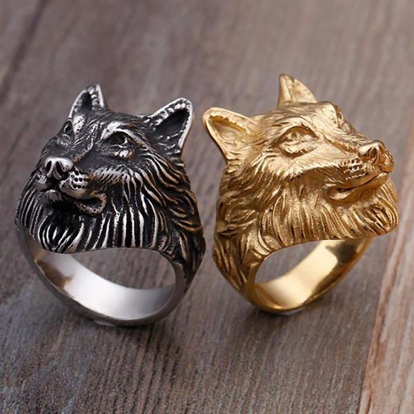 wedding rings retro punk rock animal jewelry male gold color stainless steel men's viking wolf head for man friend party gifts, Slivery;golden
wedding rings retro punk rock animal jewelry male gold color stainless steel men's viking wolf head for man friend party gifts, Slivery;golden