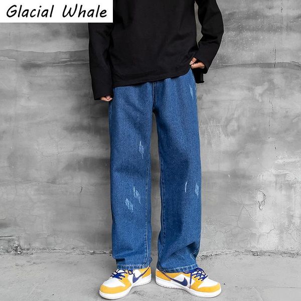 men's pants glacialwhale straight baggy jeans men 2021 plain denim japanese streetwear korean style blue wide leg for, Black
men's pants glacialwhale straight baggy jeans men 2021 plain denim japanese streetwear korean style blue wide leg for, Black