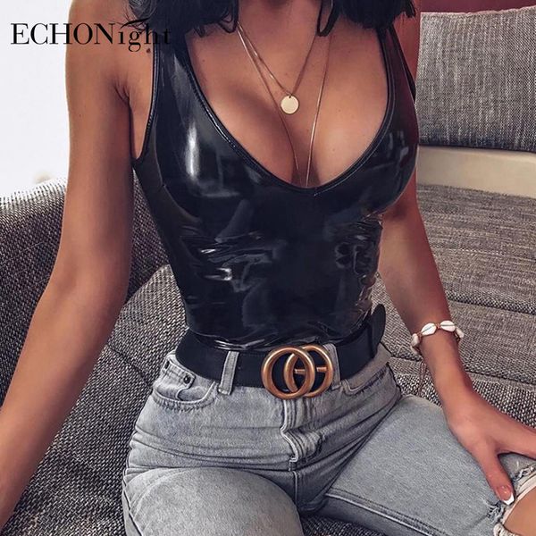 echonight leather bodysuit women black female deep-v neck pu jumpsuit bodycon body suit summer black bodysuits wholesale, Black;white
echonight leather bodysuit women black female deep-v neck pu jumpsuit bodycon body suit summer black bodysuits wholesale, Black;white
