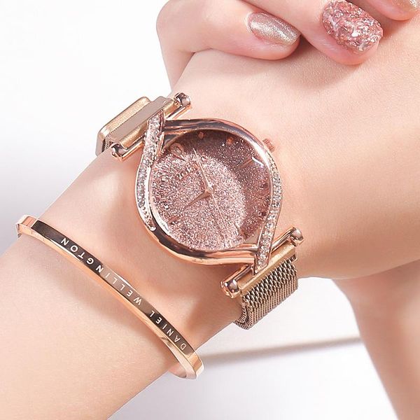wristwatches luxury diamond starry sky watch women fashion milan belt magnet buckle casual quartz wristwatch ladies dress clock female, Slivery;brown
wristwatches luxury diamond starry sky watch women fashion milan belt magnet buckle casual quartz wristwatch ladies dress clock female, Slivery;brown