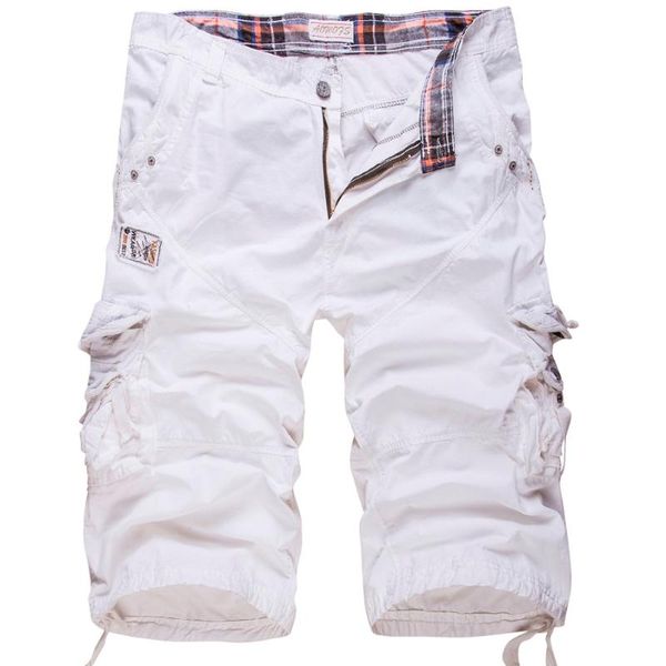 men's shorts men cotton cargo summer male solid multi-pocket work short pants loose tooling size 38, White;black
men's shorts men cotton cargo summer male solid multi-pocket work short pants loose tooling size 38, White;black