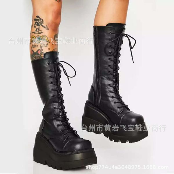 fall / winter large but knee strap slope heel thick soled knight motorcycle boots, Black
fall / winter large but knee strap slope heel thick soled knight motorcycle boots, Black